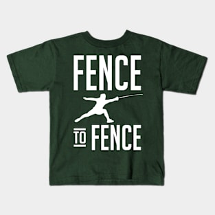 Fence to Fence (white) Kids T-Shirt